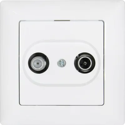 Produktbild von Gunsan Visage Sat TV Enddose Steckdose Weiss