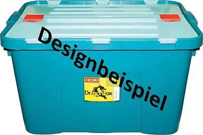 Produktbild von Heidrun 1645, Universalbehälter, 34 l, Schwarz, Rot, Rechteckig, 490 mm, 360 mm