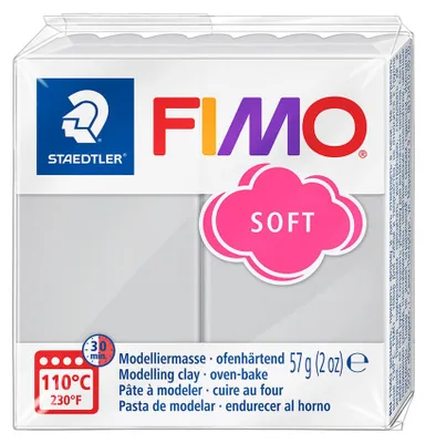 Produktbild von FIMO Soft Modelliermasse delphingrau 57 g