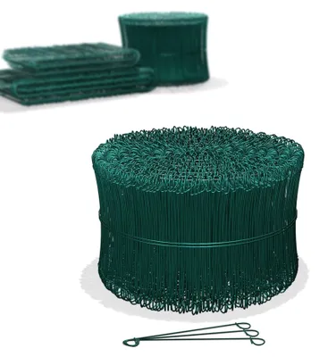 Imagen del producto de 1000 unidades de alambre de amarre verde para estructuras de hormigón