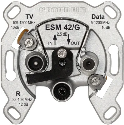 Produktbild von KATH Modem-Durchschleifdose ESM 42/G 3fach selektiv 10dB/12dB