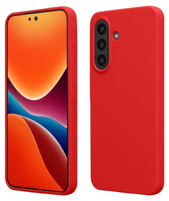 Produktbild von kwmobile Handyhülle für Samsung Galaxy A57 5G Hülle - Case Silikon - Kabelloses Laden - Schutzhülle Cover in Klassisch Rot