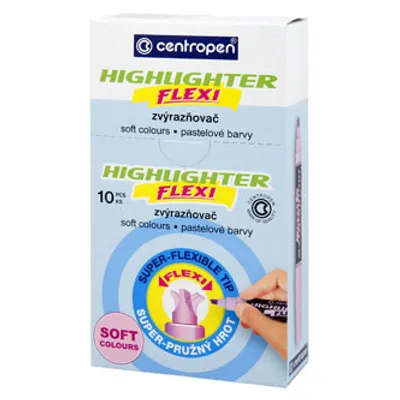 Produktbild von Zvýrazňovač Centropen 8542 Flexi Soft ružový