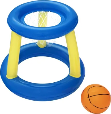 Image de Bestway 52418 - Splash 'N' Hoop Set de basket flottant Ø 59 x 49 cm