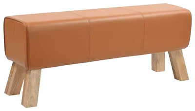 Immagine prodotto di Banco, dimensioni 110 x 30 x 45 cm, in vera pelle, colore marrone