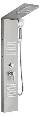 Obrázek produktu pro Sprchový panel, LED osvětlení, moderní design, chrom