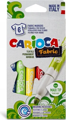 Imagen del producto de Carioca Cromatex, extra grueso, de varios colores, punta de bola, 6 mm, redondo, fabricado en Italia