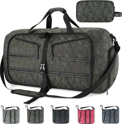 Produktbild von Grosser Reise-Sportrucksack, 40-100 Liter, wasserdicht, schwarz, grau