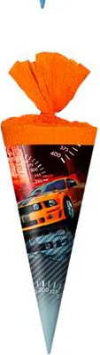 Produktbild von Schultüte / Zuckertüte / Länge: 25cm / rund / "CityCar"