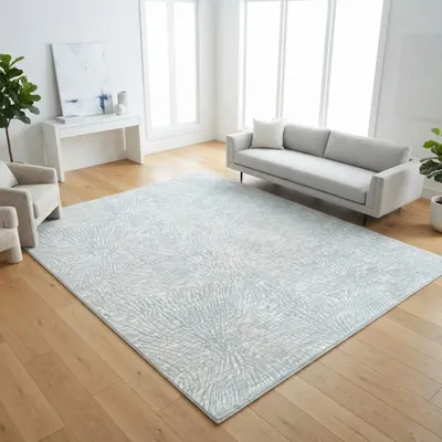 Produktbild von TapisTrend Designerteppich Creme 80x300 cm Moderner cremefarbener Teppich mit organischem, abstraktem Muster und strukturierter Oberfläche für Wohnzimmer und Schlafzimmer