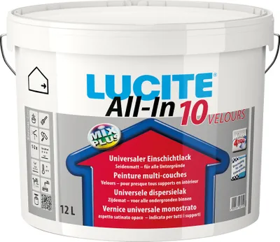 Produktbild von LUCITE® All-In 10 VELOURS Wandfarbe Inhalt: 12 Liter