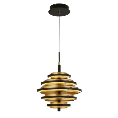 Obrázek produktu pro Moderní lustr Hive Steel Black Aluminium Brass Led 33,9W 2700K