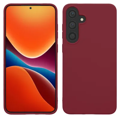 Produktbild von kwmobile Handyhülle für Samsung Galaxy S25 Hülle - TPU Case - Kabelloses Laden - Schutzhülle Cover in Bordeaux Violett
