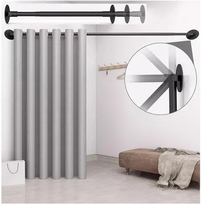 Image de Cabine d'essayage télescopique en toile pour plus d'intimité - 1 pièce - 200 x 200 cm