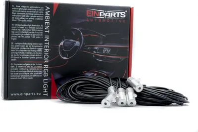 Obrázek produktu pro RGB LED osvětlení interiéru automobilu, 12 V, ovládání přes aplikaci, 6 metrů