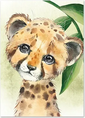 Produktbild von TPFLiving Kunstdruck LW-1049 (OHNE RAHMEN) Poster - Leinwand - Wandbild - Hochauflösender Giclée-Druck, langlebig und hochwertig - Tiere im Dschungel, Tiger, Zebra, Elefant, Giraffe -  - Größe: 21x30cm