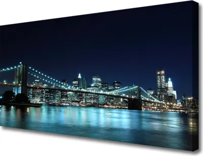 Produktbild von Tulup Leinwand-Bilder 100x50 Wandbild Canvas Kunstdruck Brücke Meer Architektur
