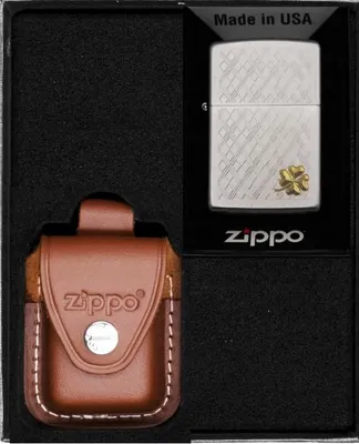 Produktbild von ZIPPO Feuerzeug-Set STUNNING. FOUR LEAF CLOVER Geschenk No4
