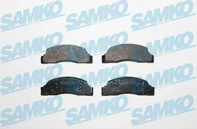 Image de SAMKO 5SP142 : Kit de plaquettes de frein avant pour FORD FIESTA I (GFBT) et FIESTA Fourgon (WFVT)