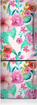 Produktbild von Kühlschrankmagne Kühlschrank Magnetfolie Dekoration 60x205 cm - Schöne Flora.