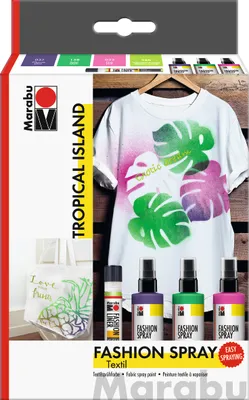 Produktbild von Marabu 1719000000085, Grün, Pink, Violett, Sprühfarbe, Flüssigkeit, 300 ml, 3 Stück(e)