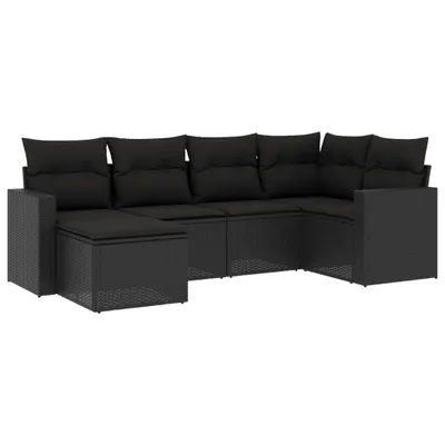 Produktbild von VidaXL 3251592, Schwarz, Rattan, Stahl, 110 kg, Erwachsene & Kinder, 550 mm, 550 mm