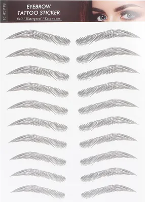 Produktbild von Langanhaltende Augenbrauen-Tattoo-Aufkleber für Zuhause, tragbar, für Frauen