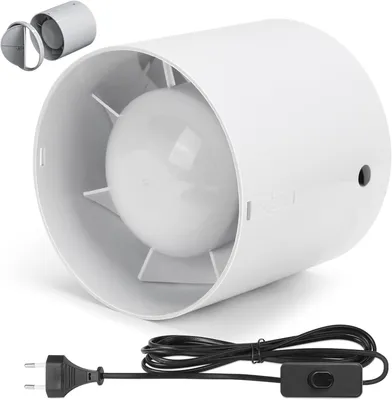 Obrázok produktu pre Odsávací ventilátor 100 mm, 130 m³/h, IPX2, pre kúpeľňu
