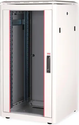 Obrázek produktu pro ROTRONIC-SECOMP 19 Zoll Netzwerkschrank Pro 22 HE 600x600 BxT Glastür grau