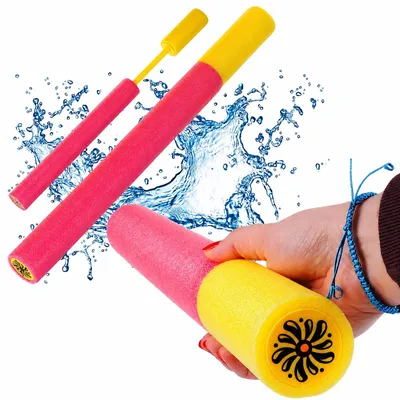 Produktbild von Wasserpistole Wasserblaster Spritzpistole mit Pumpe 50 cm Rosa für Pool Garten Strand Kinder ab 3 Jahren