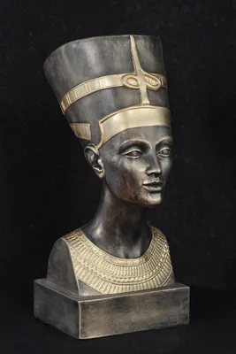 Image de Design égyptien Buste de Néfertiti Figut Statue Sculpture Sculptures 52cm