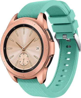 Produktbild von Strap-it Samsung Galaxy Watch 42mm Armband Silikon (Aqua)