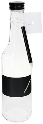Obrázok produktu pre Sklenená fľaša so skrutkovacím uzáverom (sada 6 kusov, objem 350 ml)