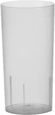 Produktbild von Mehrweg-Gläser für Longdrinks PP 0,2 l Ø 5,5 cm · 10,9 cm transluzent
