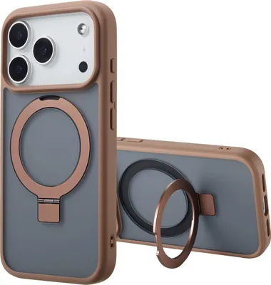 Immagine prodotto di Accezz Ring Stand Backcover con MagSafe iPhone 17 Pro - Marrone