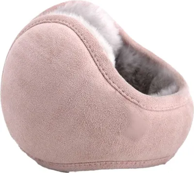 Obrázek produktu pro Stylové chrániče sluchu z měkké umělé kožešiny a plyše, nastavitelné za hlavou