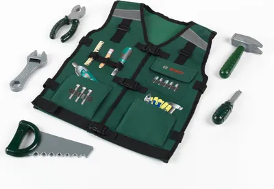Produktbild von Theo Klein 8568 BOSCH Werkzeugweste mit Zubehör, S