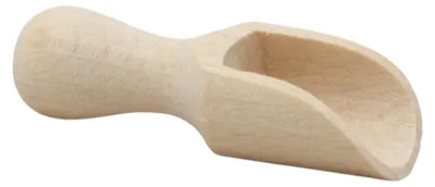 Produktbild von 50x Holzschöpflöffel klein 5cm | Roh Buche | Gewürzlöffel Kräuterlöffel Natur