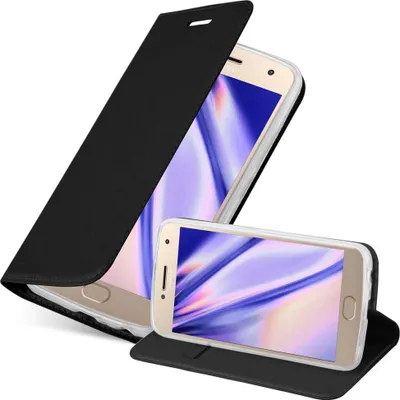 Obrázek produktu pro Cadorabo Pouzdro na mobilní telefon pro Motorola MOTO G5 PLUS Protective Case in Black Cover Etui Book Case Booklet