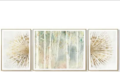 Produktbild von TPFLiving Kunstdruck LW-315 (OHNE RAHMEN) Poster - Leinwand - Wandbild - Hochauflösender Giclée-Druck, langlebig und hochwertig - Breitbildformat - Abstrakte Formen -  - Größe: 70x90x2-120x90cm