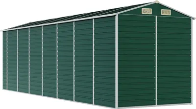 Obrázok produktu pre vidaXL Záhradný prístrešok zelený 191x640x198 cm Pozinkovaná oceľ