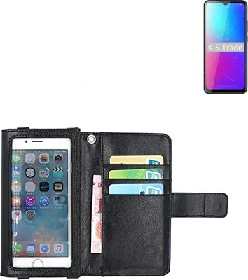 Produktbild von K-S-Trade Handy Hülle Schutz Hülle Kompatibel mit Blackview BV5100 Pro Case mit Displayschutz / Schutzfolie Flip Cover Wallet case Etui Hülle