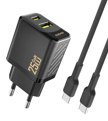 Immagine prodotto di DUDAO Dudao A26TCEU Adapter 25Watt 1xUSB-C 1xUSB-A 1m USB-C to cable included