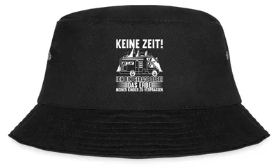 Produktbild von Spreadshirt Erbe Der Kinder Verprassen | Rentner Camping Fischerhut, L/XL (Caps), Schwarz