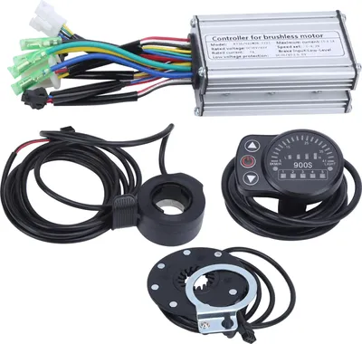 Zdjęcie produktu dla silnik elektryczny 36 V/48 V 250W bezszczotkowy 7A - kontroler z panelem KT -900S -LED - zestaw do roweru