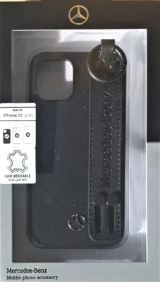 Produktbild von Mercedes MEHCP12SLSSBK iPhone 12 mini 5,4" schwarz Hardcase Strap Line Handyhülle