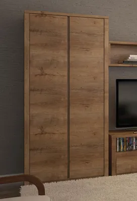 Image de Armoire Montana, armoire polyvalente 90 cm, chêne Lefkas, sans poignées
