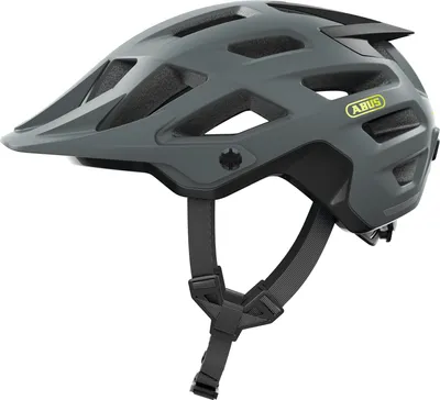 Image de ABUS MTB-Helm Moventor 2.0 - Casque de vélo confortable pour le tout-terrain - Casque All-Mountain - pour femmes et hommes - Gris Mat, M