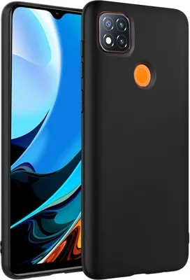 Produktbild von Silikonowe etui na telefon komórkowy Xiaomi Redmi 9C Protective Cover Matt Black Backcover