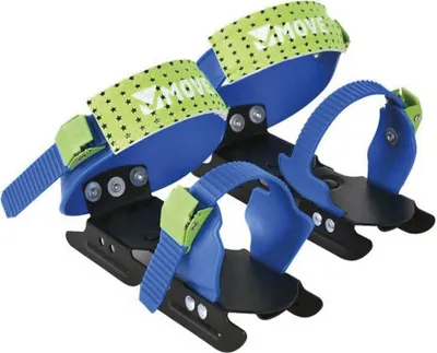 Produktbild von junior-Gleiteisen einstellbar Stahl schwarz/blau mt 24/34